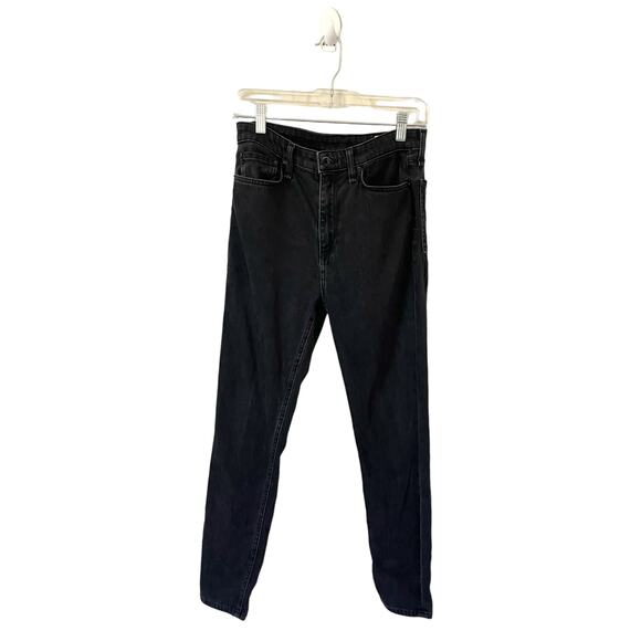 rag & bone Denim - Rag & Bone Faded High Rise Soft Skinny Denim Jeans Black Size 28